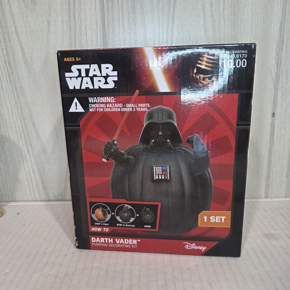Disney Star Wars Darth Vader Pumpkin Decorating Kit 1 Set, Movie IV: Star Wars